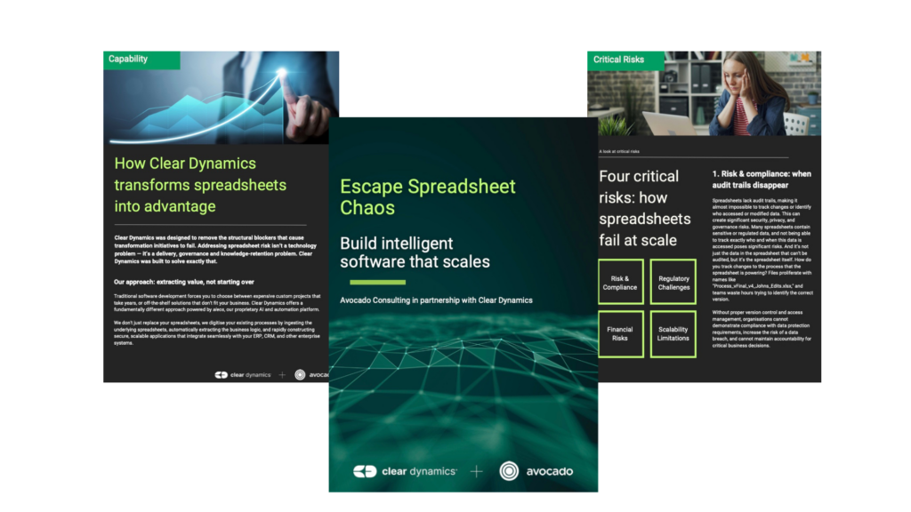 Spreadsheet risk: why modernisation matters, Avocado Consulting - deliver with certainty